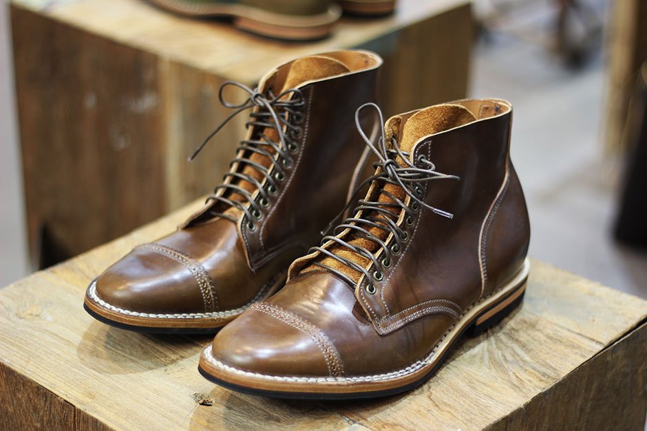 bota viberg shell cordovan